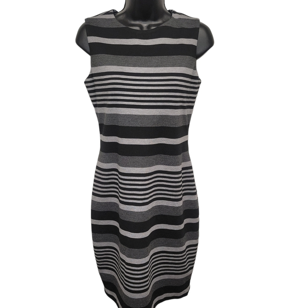 Calvin Klein Striped Sheath Dress Women’s Sz 4